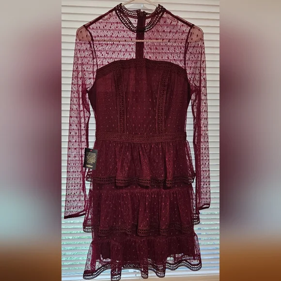 NWT Bebe Lace Dress Size 6 - Picture 4 of 10